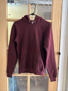 Maroon American Apparel Hoodie Sweatshirt